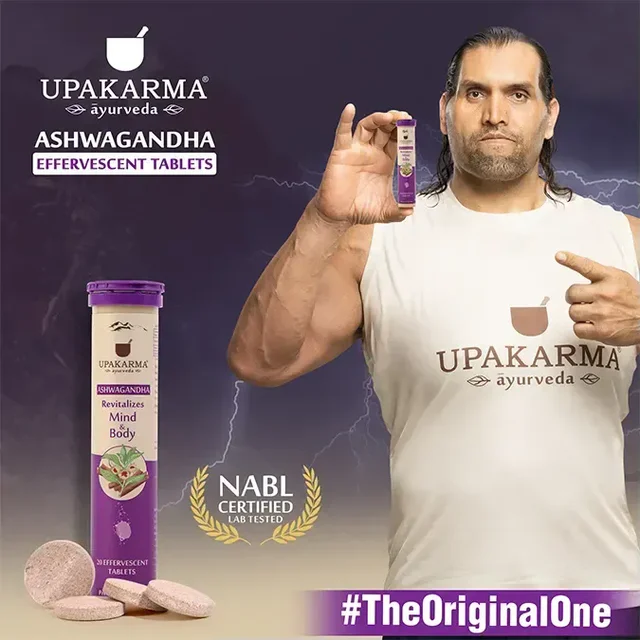 MANKIND PHARMA Ashwagandha Effervescent - Upkarma - 20Tablets
