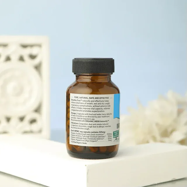 ORGANIC INDIA Breath Free Capsule - Organic - 60Capsule