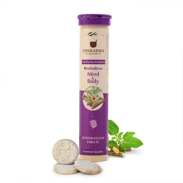 MANKIND PHARMA Ashwagandha Effervescent - Upkarma - 20Tablets