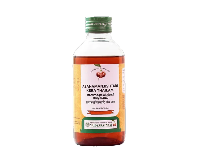 VAIDYARATHNAM Asanamanjishtadi Kera Thailam - Vaidyaratnam - 200ML