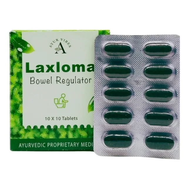 AYUR VIBES Laxloma Tablets - Ayur Vibes - 100Tablet