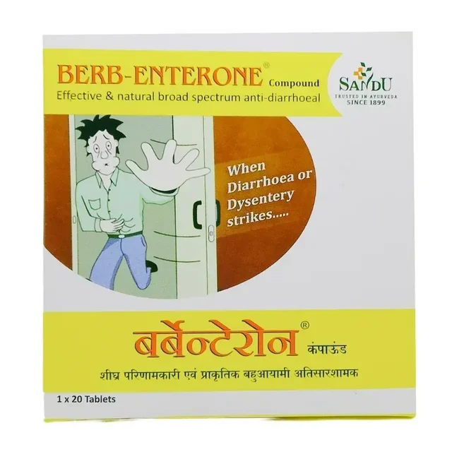 SANDU BROTHERS Berb Enterone Tablet - Sandu - 25 Tablets