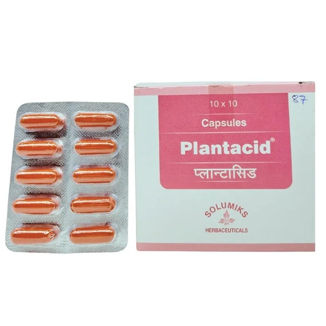 SOLUMIKS HERBACEUTICALS Plantacid Capsule - Solumik - 10 Capsules