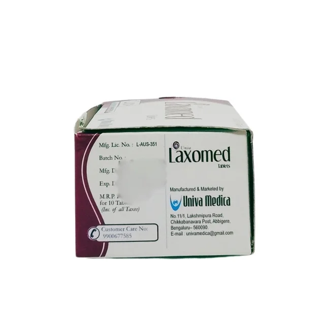 UNIVA MEDICA Laxomed Tablet - Univa Medica - 10 Tablets