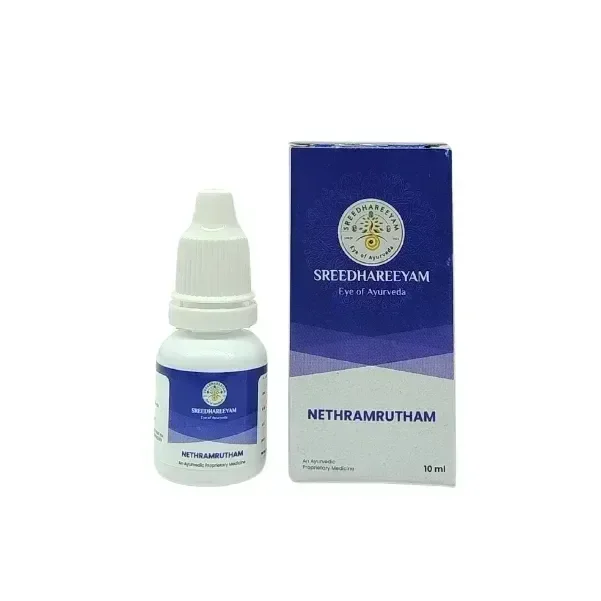 SREEDHAREEYAM Nethramrutham Eye Drops - Sreedhareeyam - 10Ml