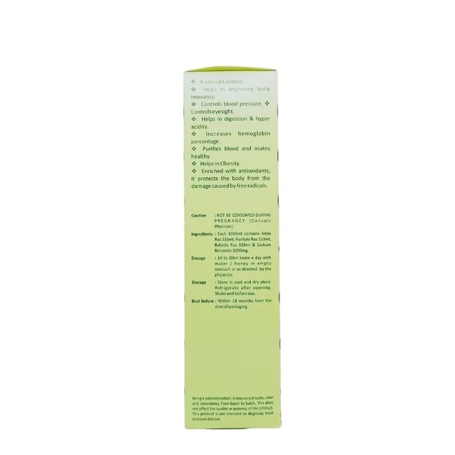 LALA DAWASAZ PVT LTD Triphala Juice - Lalas - 500Ml