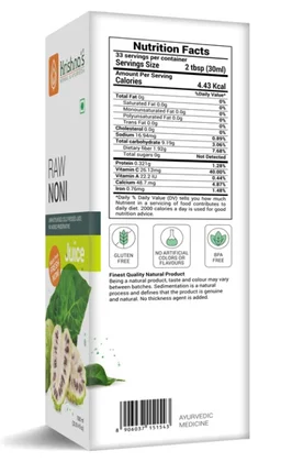 Krishna Raw Noni Juice | Morinda citrifolia - 1000ml