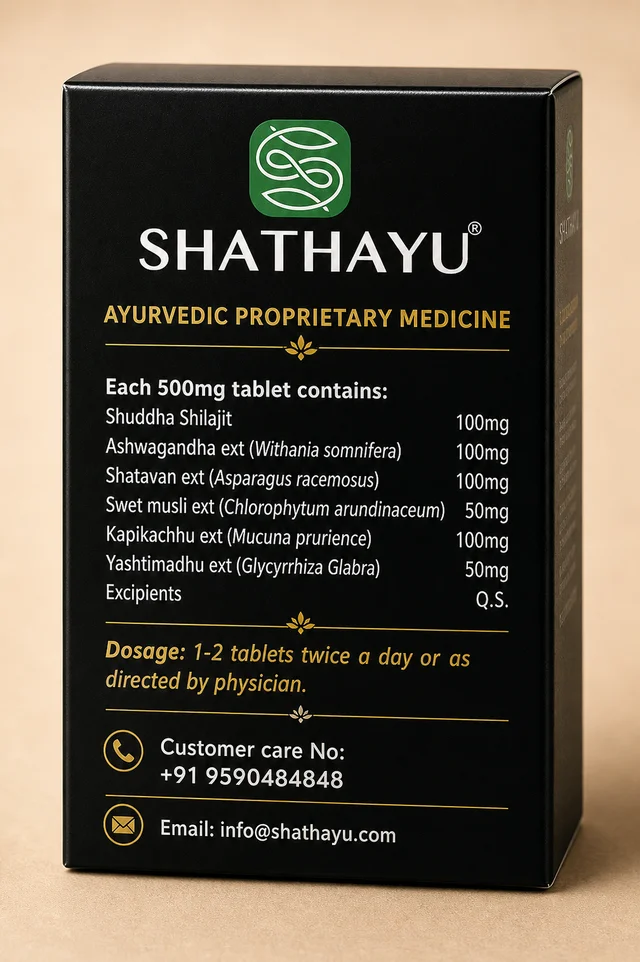 SHATHAYU HERBALS Ero Tablets - Shathayu - 60 Tablets