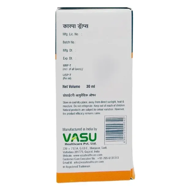 VASU PHARMACEUTICALS Caspa Drops - Vasu - 30Ml