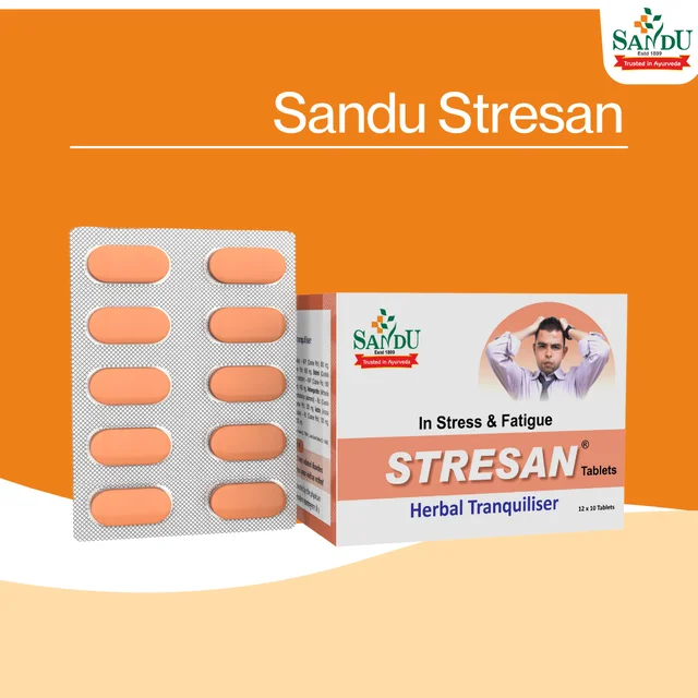 SANDU BROTHERS Stresan Tablet - Sandu - 10 Tablets