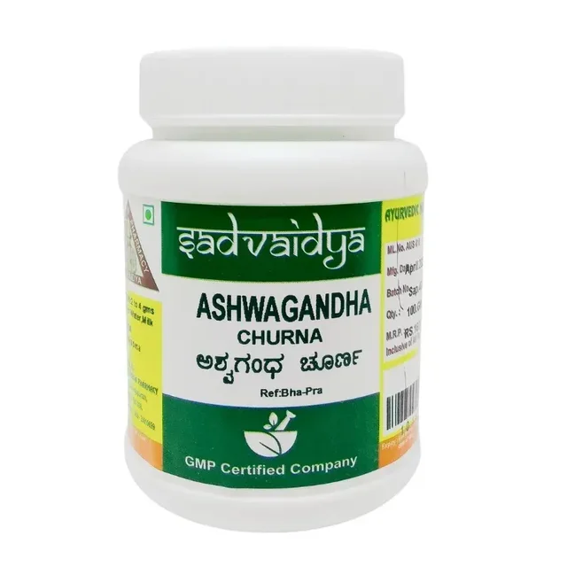 SADVAIDYASALA PRIVATE Ashwagandha Churna - Sadvaidya - 100gm