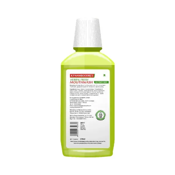 K.P.NAMBOORDIRI Herbal Fresh Mouthwash - K.P.Namboodari'S - 100ml