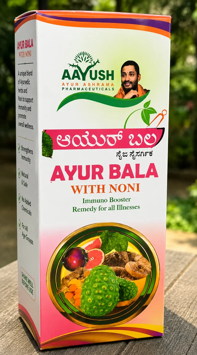 AYUR ASHRAMA Ayur Bala (A) With Noni Ayurashrama - 1Ltr