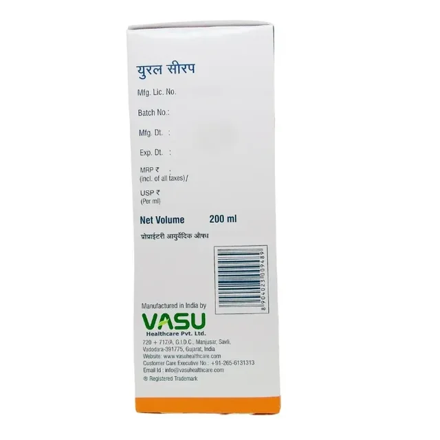 VASU PHARMACEUTICALS Ural Syrup - Vasu - 200Ml