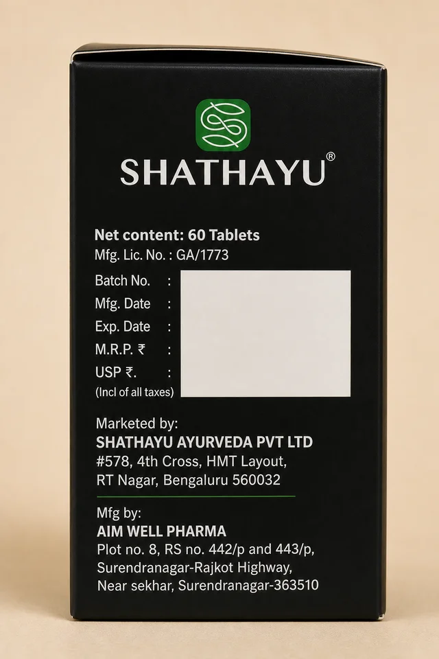 SHATHAYU HERBALS Ero Tablets - Shathayu - 60 Tablets