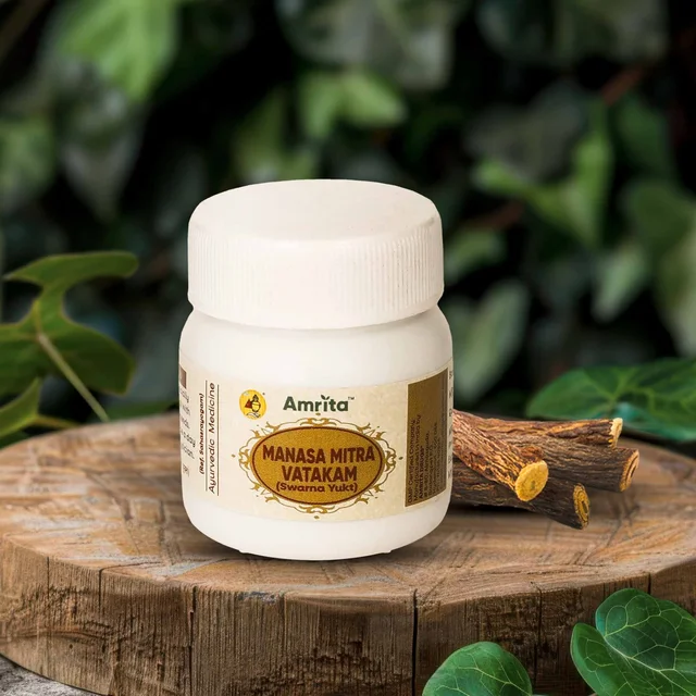 AMRITA DRUGS Manasmitra Vatakam (Gold) - Amrita - 60 Tablet