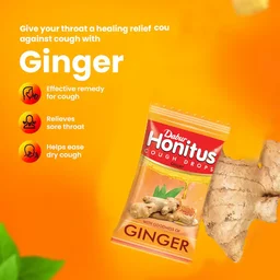 DABUR INDIA LIMITED Honitus Cough Drops Ginger - Dabur - 100Tablet