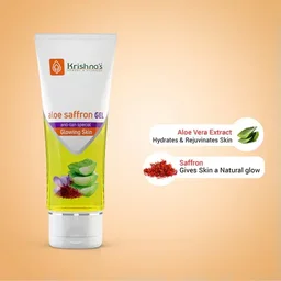KRISHNA PHARMACY Aloe Saffron Gel - Krishna - 100GM