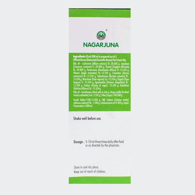 NAGARJUNA Gason Syrup - Nagarjuna - 200ml