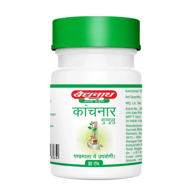 BAIDYANATH Kanchanar Guggulu - Baidyanath - 80Tablet