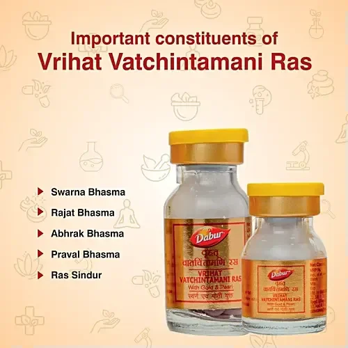 DABUR INDIA LIMITED Vrihat Vatchiniamani Ras(Gold) - Dabur - 10Tablet