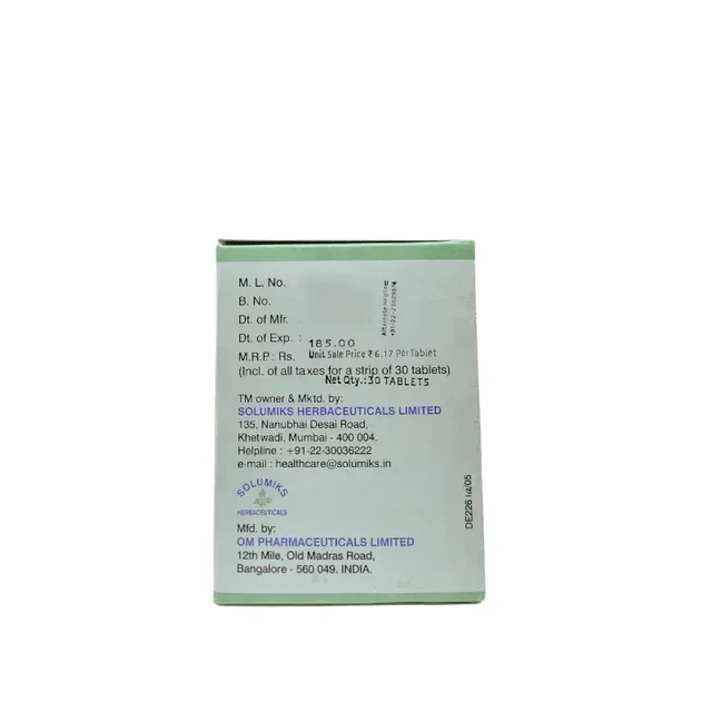 SOLUMIKS HERBACEUTICALS Nirocil Tablet - Solumik - 30 Tablets