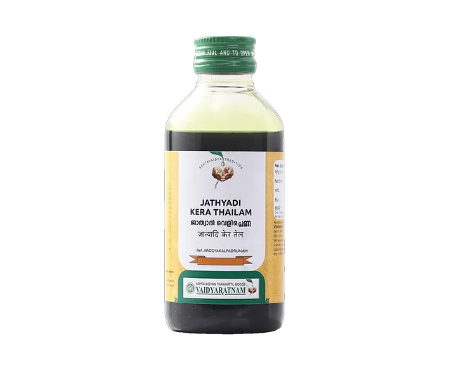 VAIDYARATHNAM Jathyadi Kera Thailam - Vaidyaratnam - 200Ml
