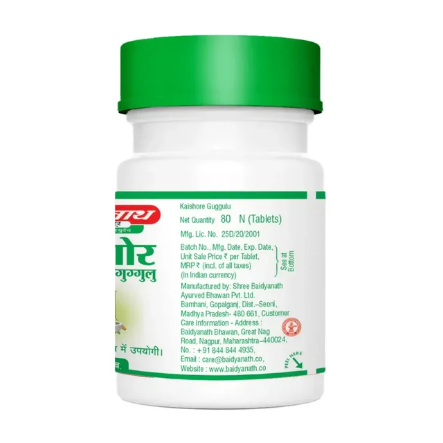 BAIDYANATH Kaishora Guggulu - Baidyanath - 80Tablet