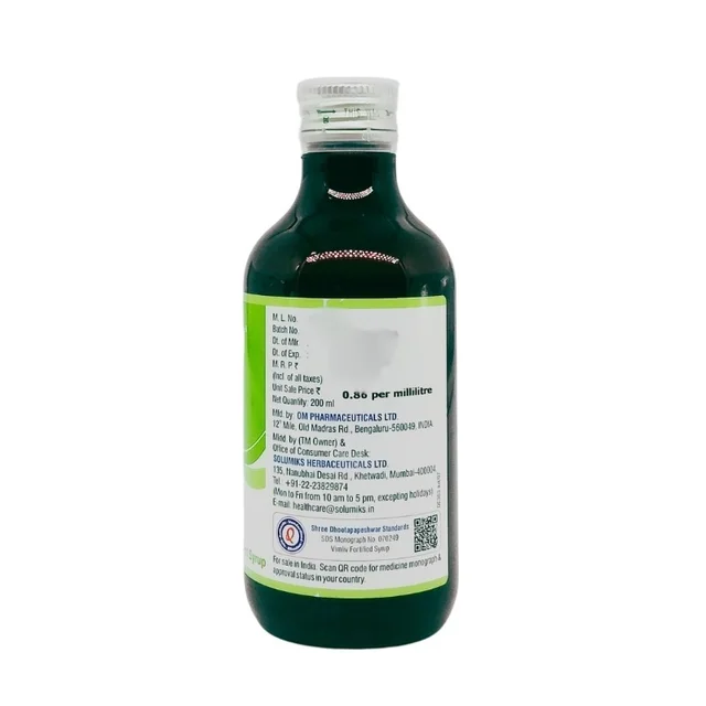 SOLUMIKS HERBACEUTICALS Vimliv Syrup 200Ml-Solumik - 200Ml
