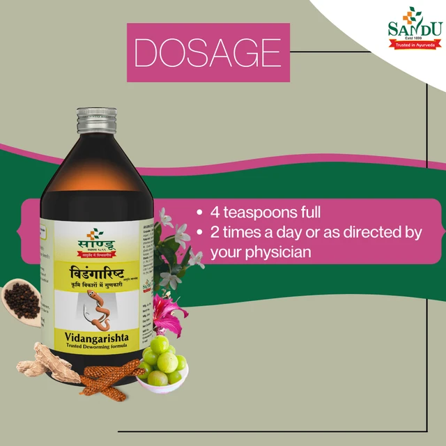 SANDU BROTHERS Vidangarishta - Sandu - 450Ml