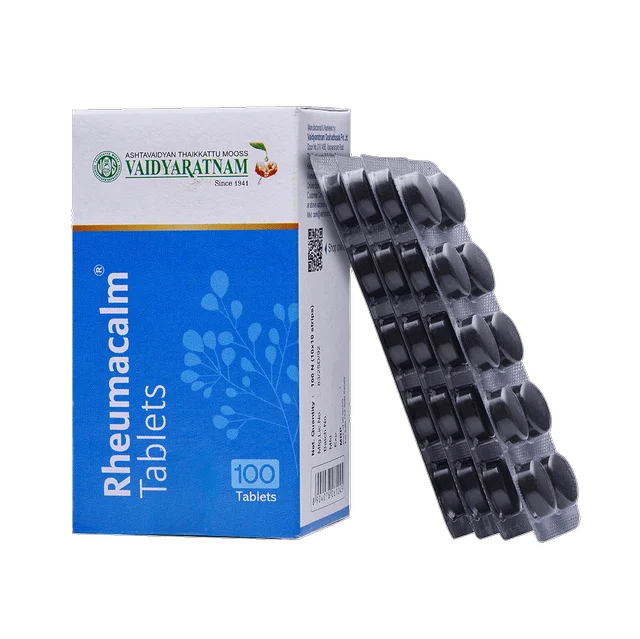 VAIDYARATHNAM Rheumacalm Tablet - Vaidyaratnam - 10 Tablets