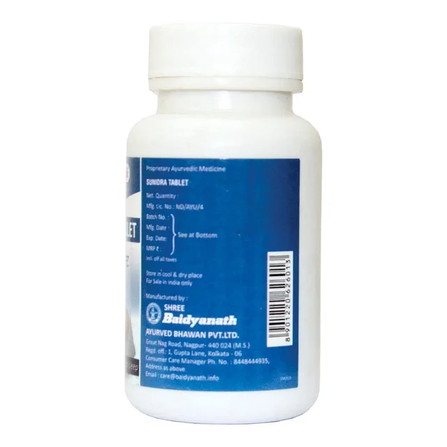 BAIDYANATH Sunidra Tab - Baidyanath - 60Tablet