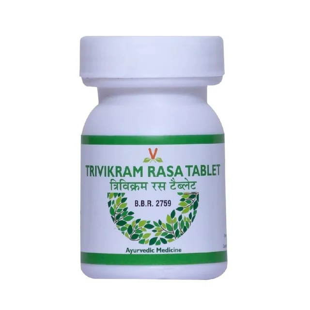 UNJHA Trivikram Rasa Tablet - Unjha - 80 Tablets
