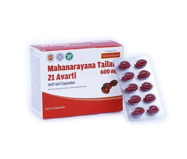 SAHASRAYOGAM Mahanarayana Tailam Capsules - SAHASRAYOGAM - 100Capsule