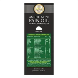 MS.VAL YOU PRODUCTS Amrith Noni Pain Oil Roll On - Ms. Val You Product - 50Ml