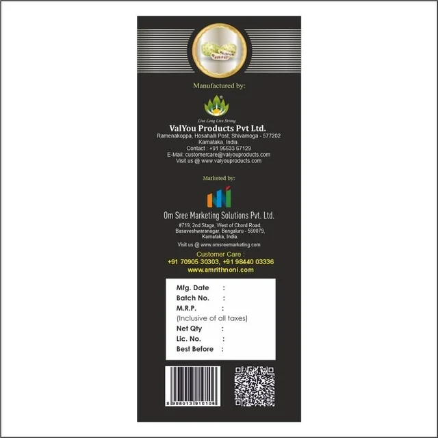 MS.VAL YOU PRODUCTS Amrith Noni Pain Oil Roll On - Ms. Val You Product - 50Ml