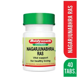 BAIDYANATH Nagarjunabhra Ras - Baidyanath - 40Tablet