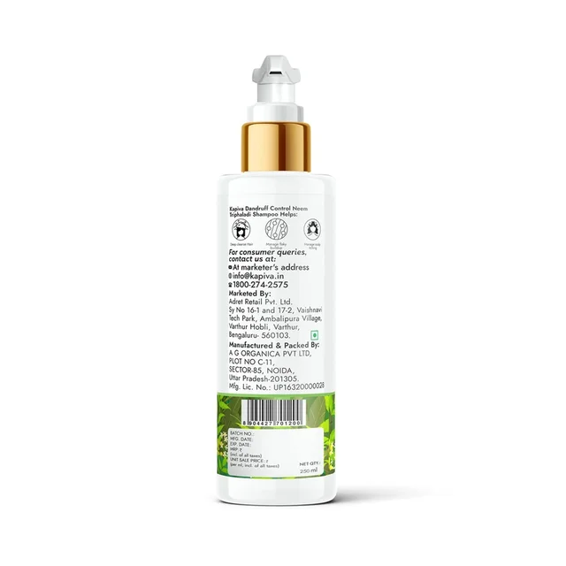 KAPIVA Neem Triphaladi Shampoo (Dandruff Control) - Kapiva - 250ml