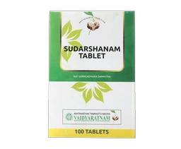 VAIDYARATHNAM Sudarshanam Tablet - Vaidyaratnam - 10 Tablets