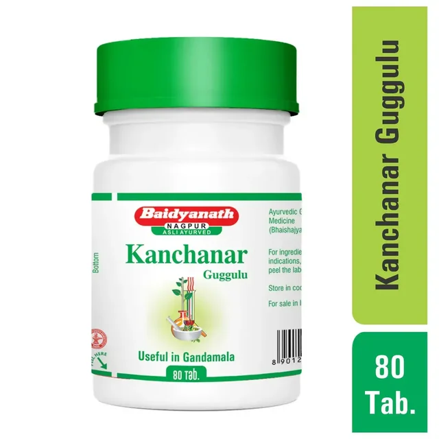 BAIDYANATH Kanchanar Guggulu - Baidyanath - 80Tablet