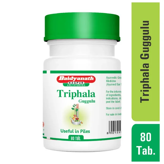 BAIDYANATH Triphala Guggulu - Baidyanath - 80Tablet