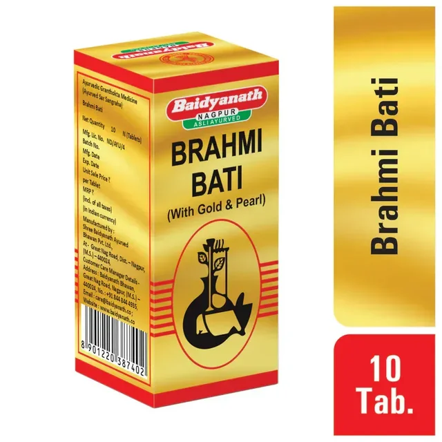 BAIDYANATH Brahmi Bati(Gold) - Baidyanath - 10Tablet