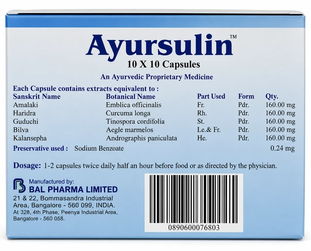 BAL VEDICS Ayursulin Capsule - Bal Vedics - 100Capsule