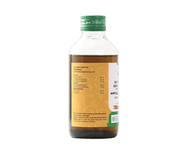 VAIDYARATHNAM Kayyonyadi Kera Tail - Vaidyaratnam - 200Ml