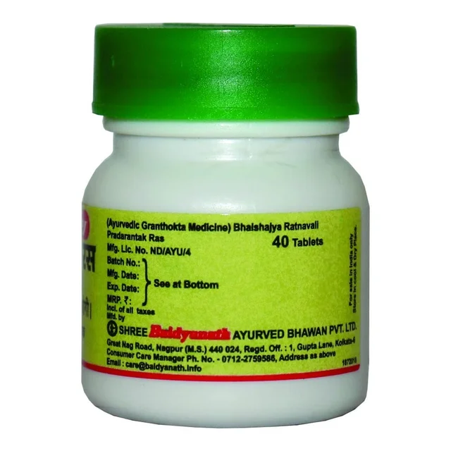 BAIDYANATH Pradarantak Ras - Baidyanath - 40Tablet