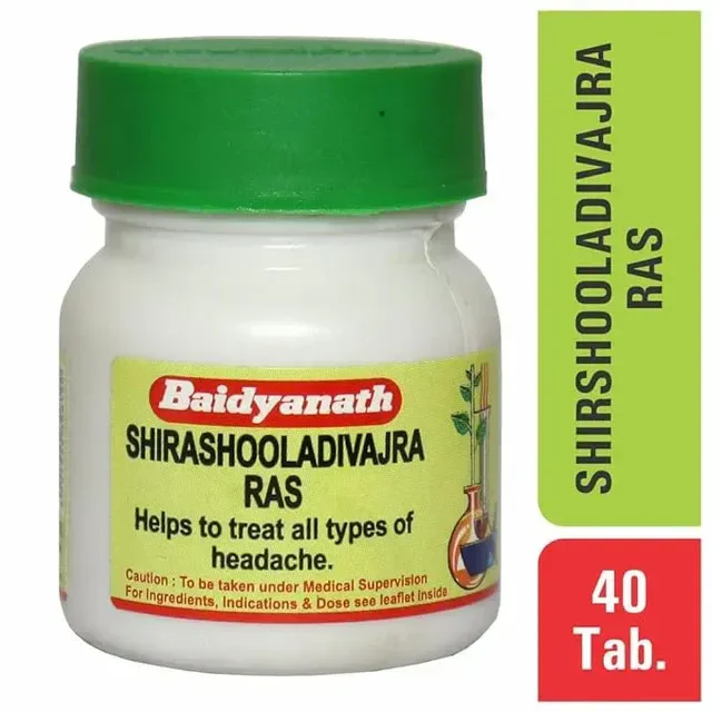 BAIDYANATH Shirashuladivajra Ras - Baidyanath - 40Tablet