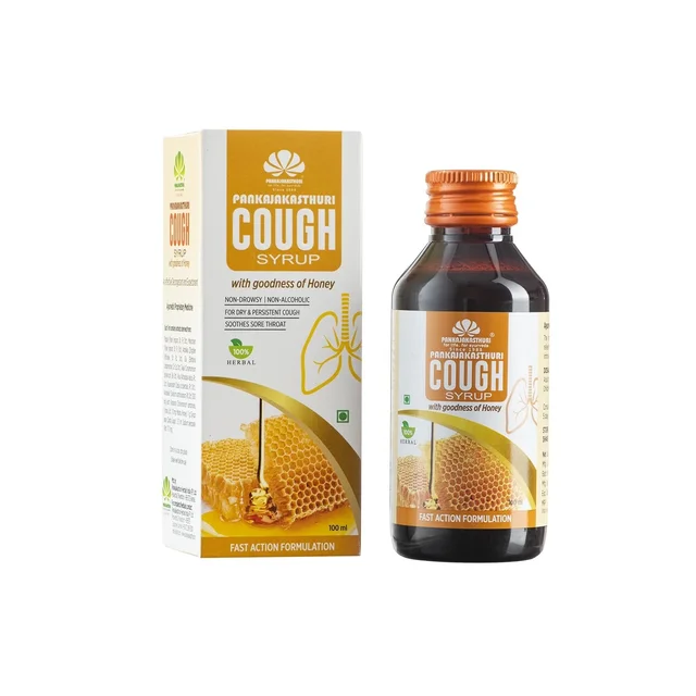 PANKAJA KASTHURI HERBALS Cough Syrup Honey - Pankaja - 100ml