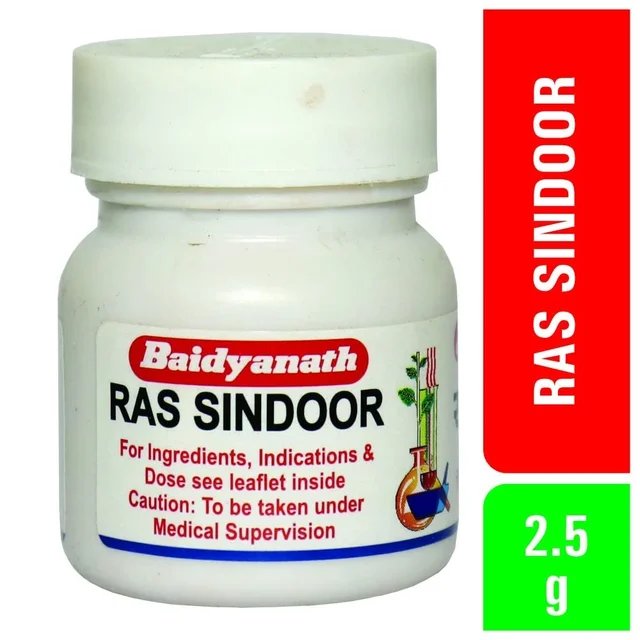 BAIDYANATH Ras Sindoor - Baidyanath - 2.5Gm