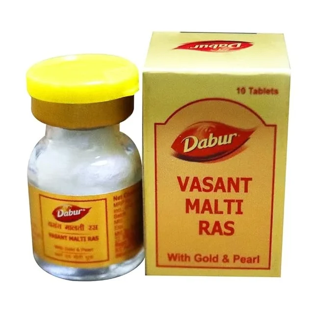 DABUR INDIA LIMITED Vasant Malti Ras ( Gold ) - Dabur - 10Tablet