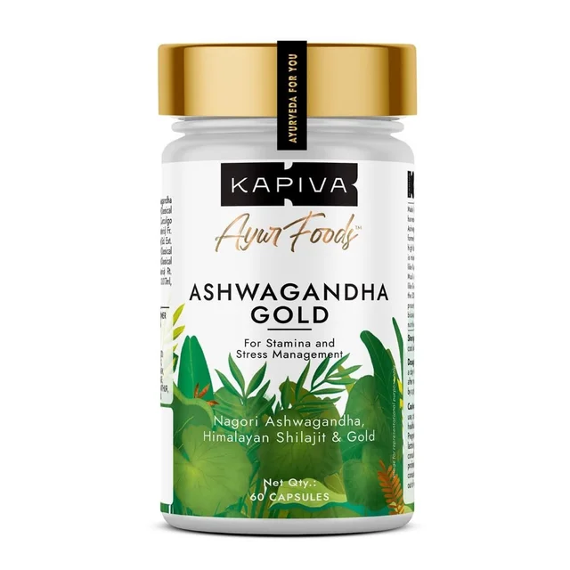 KAPIVA Ashwagandha Gold Capsules - Kapiva - 30Capsule